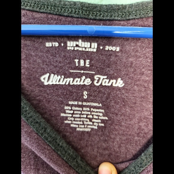 Urban Pipeline Young Men’s Maroon Tank Top, Small - Picture 2 of 3